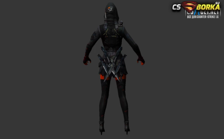 Модель девушки КТ/ТТ для CS 1.6 для CS 1.6