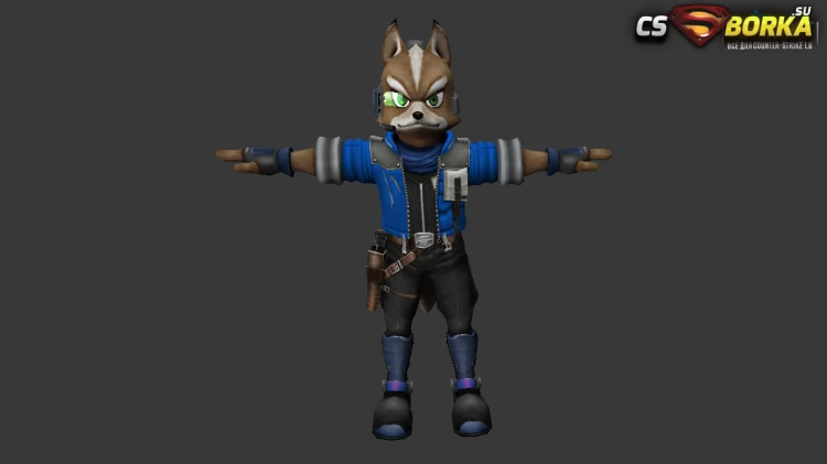 Мужская модель Fox McCloud для CS 1.6 для CS 1.6