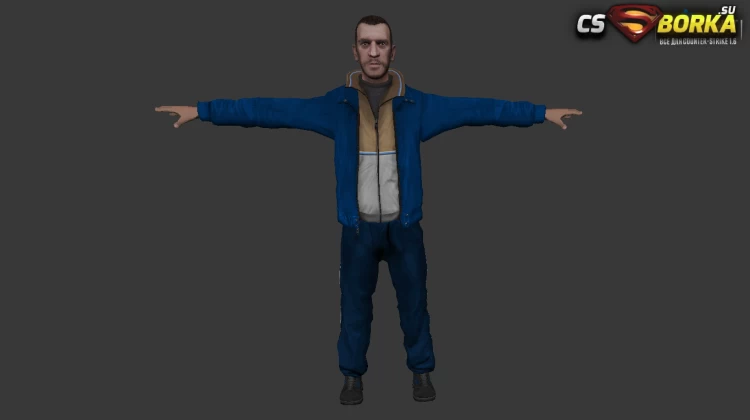 Мужская модель Niko Bellic для CS 1.6 для CS 1.6