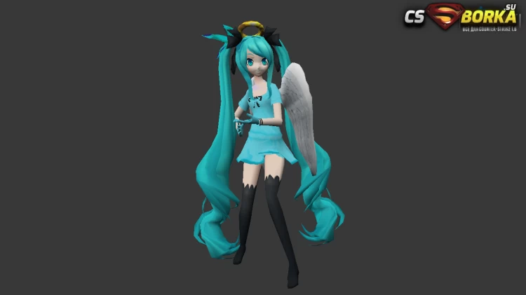 Женская модель Angel Miku для CS 1.6 для CS 1.6