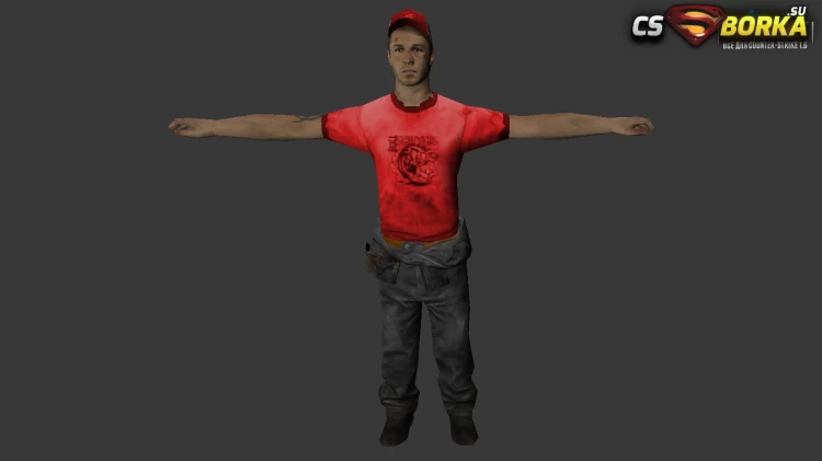 Мужская модель Ellis L4D2 для CS 1.6 для CS 1.6