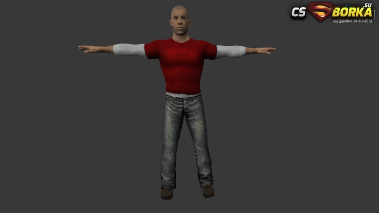 Мужская модель Вин Дизель для CS 1.6 для CS 1.6