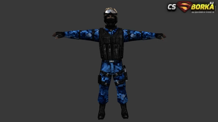 Мужская модель Counter Terror Retextured для CS 1.6 для CS 1.6