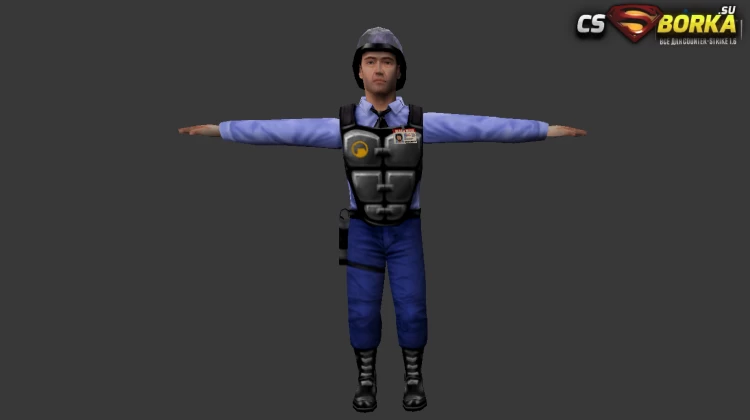 Мужская модель Barney для CS 1.6 для CS 1.6