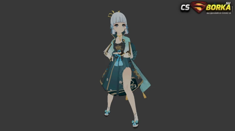 Женская модель Ayaka Genshin для CS 1.6 для CS 1.6