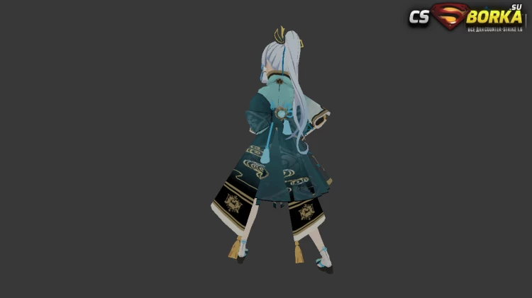 Женская модель Ayaka Genshin для CS 1.6 для CS 1.6