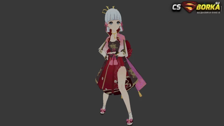 Женская модель Ayaka Genshin для CS 1.6 для CS 1.6