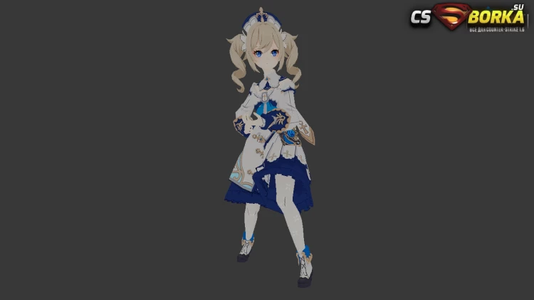 Женская модель Barbara Genshin для CS 1.6 для CS 1.6