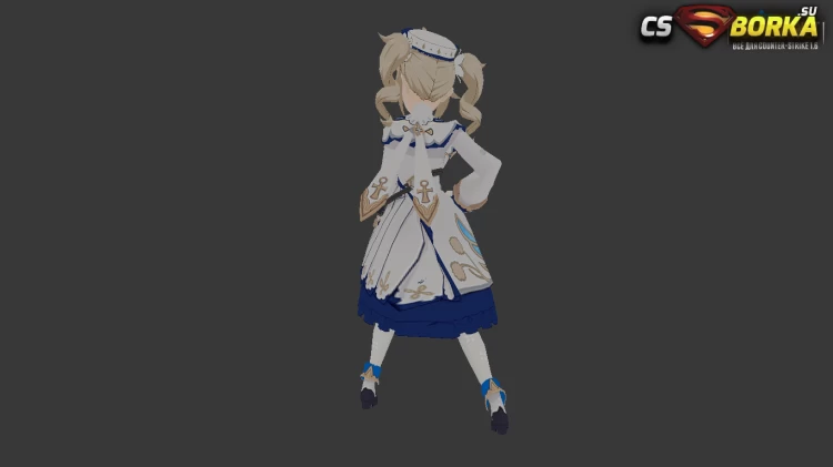 Женская модель Barbara Genshin для CS 1.6 для CS 1.6