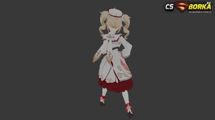 Женская модель Barbara Genshin для CS 1.6 для CS 1.6