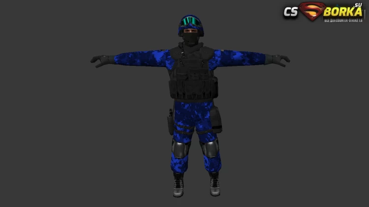 Мужская модель Dark Soldier для CS 1.6 для CS 1.6