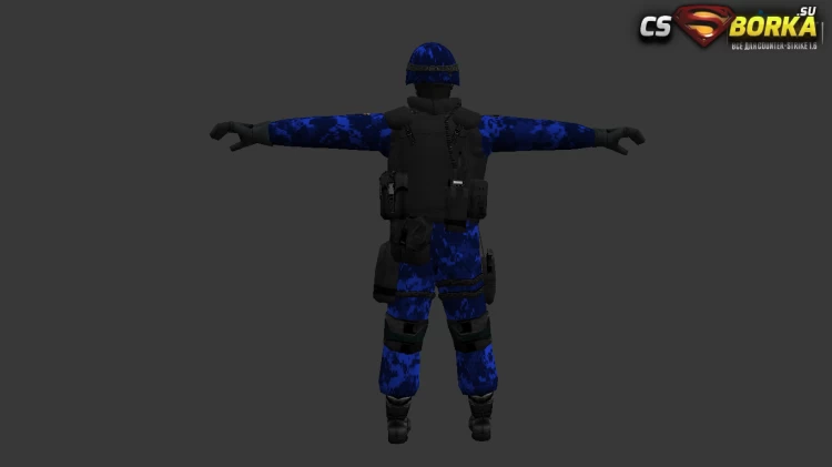 Мужская модель Dark Soldier для CS 1.6 для CS 1.6