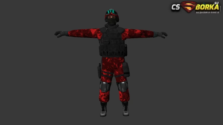 Мужская модель Dark Soldier для CS 1.6 для CS 1.6