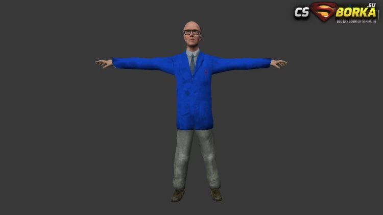 Мужская модель Kleiner HL2 для CS 1.6 для CS 1.6