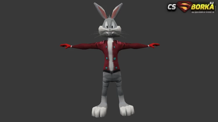 Мужская модель Bugs Bunny (united) для CS 1.6 для CS 1.6