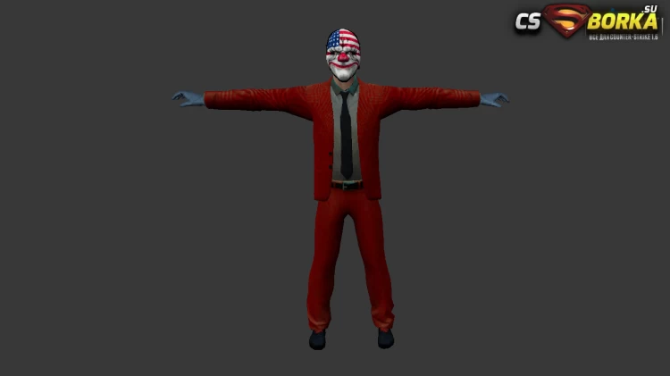 Мужская модель Dallas Payday 2 (united) для CS 1.6 для CS 1.6