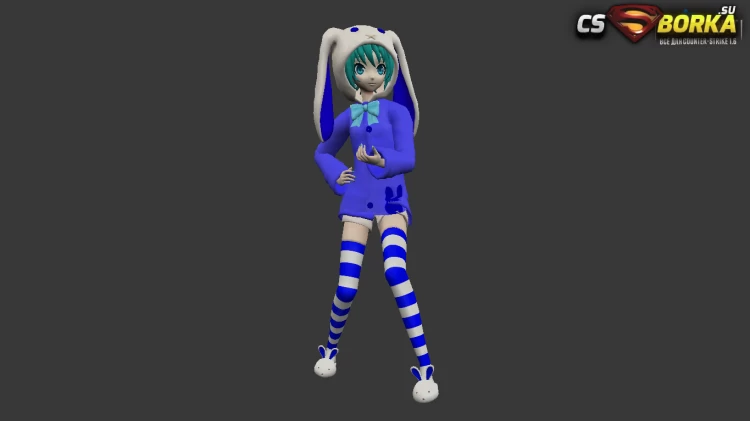 Женская модель Miku Rabbit (united) для CS 1.6 для CS 1.6