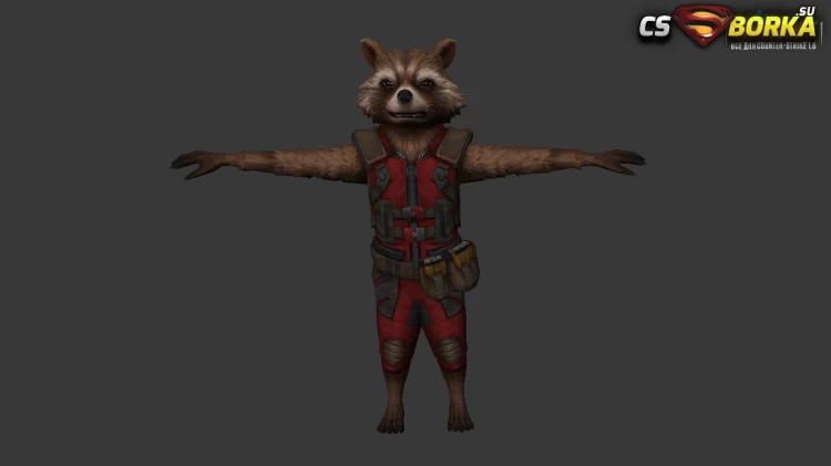 Мужская модель Rocket Raccoon (united) для CS 1.6 для CS 1.6
