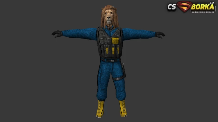 Мужская модель Лев (united) для CS 1.6 для CS 1.6