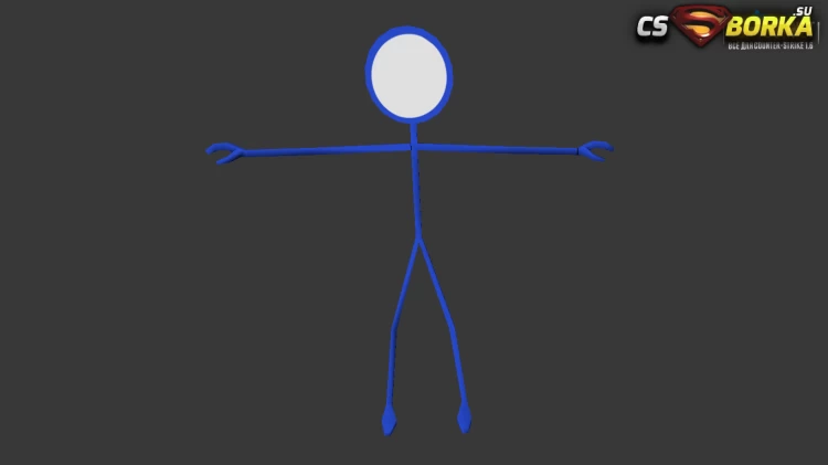 Мужская модель Stickman для CS 1.6 для CS 1.6