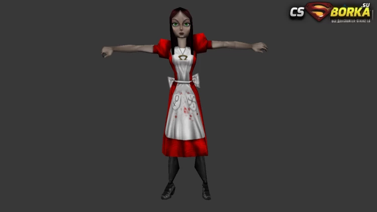 Женская модель «American McGee’s Alice» для CS 1.6 для CS 1.6