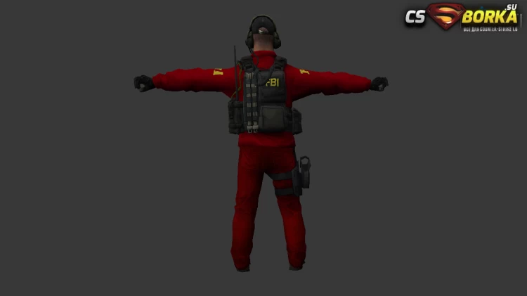 Мужская модель «CS GO FBI Agent 1» (ct,tt+united) для CS 1.6 для CS 1.6