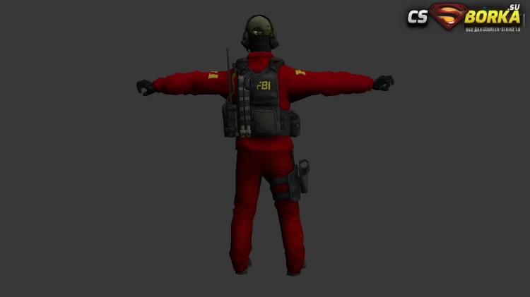 Мужская модель «Agent FBI 2 из CS GO» (ct,tt+united) для CS 1.6 для CS 1.6