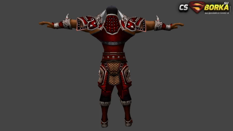 Мужская модель «Warrior Black Metin2» (ct,tt+united) для CS 1.6 для CS 1.6