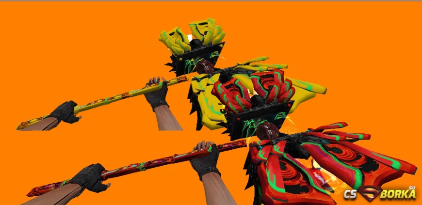 Модель ножа Warhamer Dota 2 (Два цвета) для CS 1.6