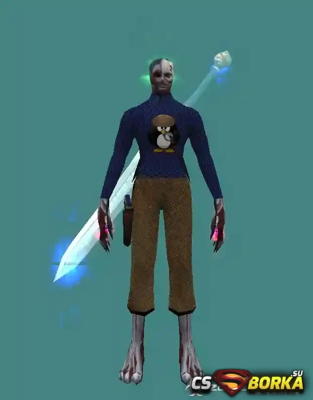 Модель зомби «Zombie Drowned (Retexture)» для CS 1.6 для CS 1.6