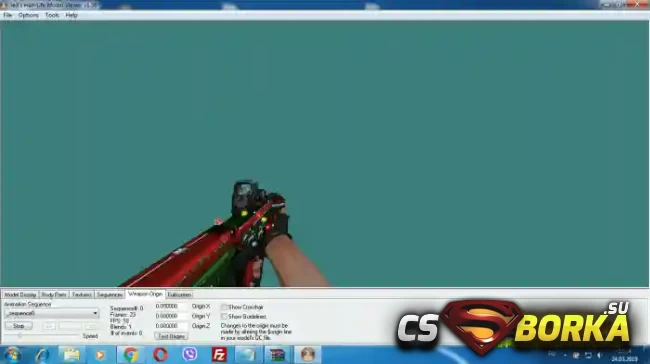 Модель оружия «X95 XMAS 2019» для CS 1.6 для CS 1.6