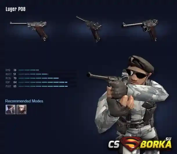 [CSO] [ZP] Extra Item - Luger P08 для CS 1.6 для CS 1.6