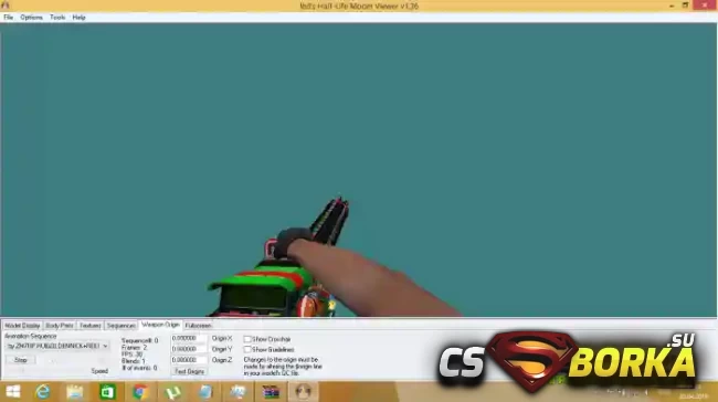 Модель оружия «Laser MG XMAS 2019 » для CS 1.6 для CS 1.6