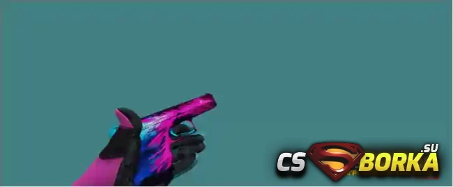 Модель оружия «Glock 18 Splash Burn из CS:GO» для CS 1.6 для CS 1.6