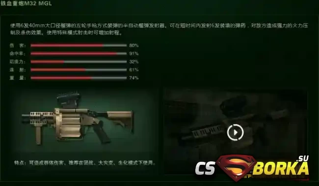 [CSO] [ZP] Extra Item - M32 MGL Milkor для CS 1.6