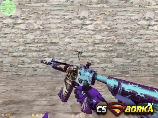 Модель M4A1 «Desolate Space + Sport Gloves» для CS 1.6 для CS 1.6
